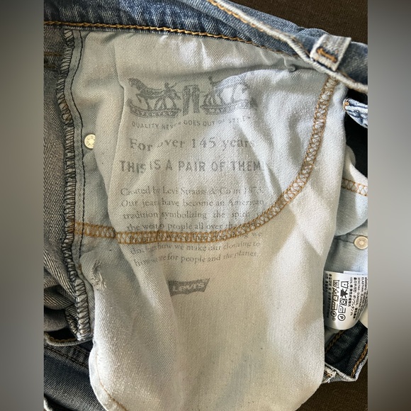 LEVI’s MEN’S 505 36W 30L STRAIGHT REGULAR FIT JEANS pre-loved and worn in - Picture 12 of 15